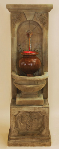 Garden Fountains, Cast Stone Garden Fountain Large Cast Stone Wall Fountain Large Garden Wall Fountain